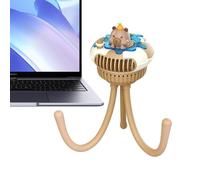 Ventilador Pinza - Ventilador Pulpo USB Recargable | Soporte Flexible | Piernas Flexibles De Batería Recargable De 3 Ajustes De Velocidad Con El Accesorio De Grapado