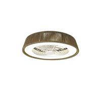Ventilador de techo con luz sin aspas silencioso dc 25w con mando ø64.6 cm polinesia mantra blanco luz cct 3 velocidades| modo verano/invierno| recomendado de 13 a 20m²