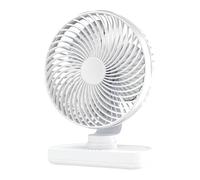 Ventilador portátil - Circulador de aire oscilante de 8,07 pulgadas, dispositivo de enfriamiento ajustable de cuatro velocidades, diseño recargable por USB | Espacios de trabajo tipo estudio, residenc