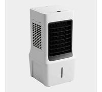 Ventilador portátil con aire acondicionado, EvapCooler portátil sin conductos CA 60°Osc QuietVentless 12L 27x27x58cm
