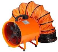 Ventilador portátil con conducto de aire – 1350W de potencia – Carcasa de acero – Ideal para talleres