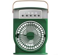 Ventilador Portátil con Humidificador 3 Velocidades Giro 180 Grados y Rociador Fino para Oficina(Purple Plug-in Model)