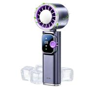 Ventilador portátil de 199 velocidades, 4000 mAh, recargable, bajo ruido | Ventilador recargable portátil para vacaciones en la playa, al aire libre, interior, viajes, hogar, oficina, camping