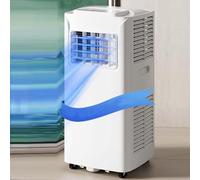 Ventilador portátil de aire acondicionado, deshumidificador de bajo consumo con funcionamiento silencioso y pantalla digital, ideal para el hogar u oficina, cubre 300 pies cuadrados.
