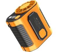 Ventilador portátil de cintura 4000mAh, ventilador USB recargable, Pantalla LED, 10 velocidades, hasta 28800RPM, mini ventilador de cinturón para trabajo, deporte y verano.