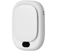 Ventilador portátil de clip recargable de cintura, motor silencioso sin escobillas, dispositivo de refrigeración, circulador de aire portátil alimentado por USB para (blanco)