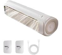 Ventilador portátil de la Torre del Ace, refrigerador de Aire sin Cuchilla Recargable del USB, circulador Personal silencioso para la Oficina del Dormitorio del Escritorio, Blanco, 3 velocidades