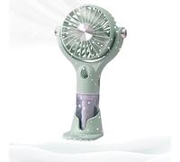 Ventilador portátil de mano de 100 velocidades, ajustable, silencioso | Pequeño ventilador de nebulización de agua para interiores y exteriores, hogar, escritorio, oficina, escuela, viajes, viajes