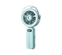 Ventilador portátil de pulverización de agua de 4 velocidades de | Gran capacidad de 6000 mAh, 4 vientos ajustables, para refrigeración instantánea por niebla, recargable por USB-C