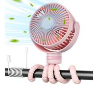 Ventilador portátil recargable por USB para viajes | Color: Rosa
