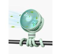 Ventilador portátil recargable por USB para viajes | Color: Verde