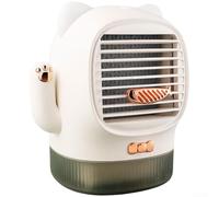 Ventilador Portátil Silencioso <36dB Agua Fría Lucky Cat | <36dB, operación ultra silenciosa, sueño tranquilo, sin distracciones, trabajo cómodo