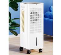 Ventilador refrigerador portátil, Ventilador portátil de CA de agua, 3 velocidades, gran angular, tanque doble, interior/exterior
