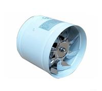 Ventilador silencioso en línea de 4 pulgadas 160 m³/h Ventilador extractor de carcasa de metal 2800 RPM para cocina, baño, cine, taller, ventilación de humo (negro)