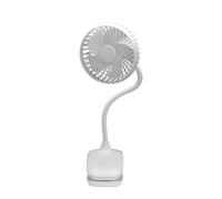 Ventilador sobremesa c/pinza sines blanco 5w 3+1velocidades recargable