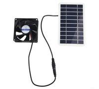 Ventilador Solar 30W Panel Fotovoltaico para Extracción de Aire para techo Ático para casa Mascotas Inalámbrico Negro 157x94mm