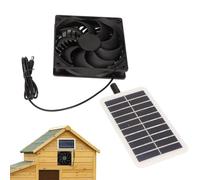 Ventilador solar de invernadero, ventilación portátil de exterior | Ventilador de energía solar ideal para cobertizo, cabina, trastero, espacio cerrado, sala de almacenamiento, caseta para c
