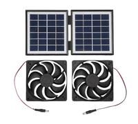 Ventilador Solar De Ventilación Soporte Ajustable Para Ventilador | Impermeable 10W Circulador De Aire De Alta Velocidad Para Perros Perros Perreras Y Perreras