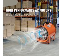 Ventiladores para construcción - 585W - Ventilador - Ventilador de extracción - Extractor industrial - y soplador - Portátil