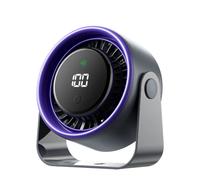 Vention Ventilador de Escritorio Sobremesa Portátil | Batería Recargable | Funcionamiento Silencioso | Modo Noche | Tecnología de Auto Parada | Batería de 4500mAh | Display LED | 4 Velocidades | Incli