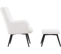 Venture Design, sillón tipo "Cocktail", color blanco, modelo "Como"
