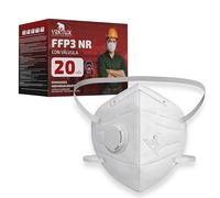 VENTUX SAFETY EQUIPMENT FFP3 Mascarilla con Válvula | Certificación CE 0370 EN 149 | Protección contra Polvo Fino y Partículas | Uso Profesional e Industrial