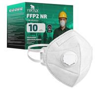 VENTUX SAFETY EQUIPMENT Mascarilla FFP2 NR con Válvula CE EN 149:2001+A1:2009 - Mascarilla Embolsada Individualmente - Protección contra Polvo y Partículas