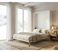 Vep Home Cama abatible Vertical 135x190 Blanca | Estructura resistente