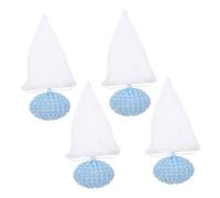 VERDANVERSE 4 Piezas Recogedor de Pelusas para Lavadora de Removedor de Pelo de Mascotas Bolsa Filtrante de Pelusa Flotante Reutilizable para Eliminar Bolas de Ropa Lavadora