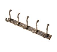 VERDANVERSE Perchero de Pared Vintage de Aluminio para Hogar con Ganchos Espaciales Resistente la Corrosión para Cocina Baño y Dormitorio Incluye Tornillos y Tapas de Cubierta