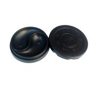 VERDANVERSE Tintero Tradicional Chino de Tinta Negra con Diseño de Equilibrio de 4 Pulgadas, Superficie Interior Lisa y Cubierta, Accesorio para Caligrafía y Pintura para Principiantes