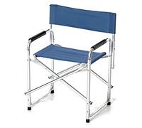 VERDELOOK Silla de Director de Tejido de poliéster, 47 x 57 cm, Altura 78 cm, Azul, para Exteriores, jardín, terraza