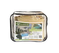 VERDELOOK Toldo vela triangular de polietileno, 3,6x3,6x3,6 m, crudo
