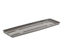 VERDENIA Macetero de ratán, Posavasos para Plantas y Hierbas, Posavasos de plástico, Ligero, Estable, Rectangular, Muchos Colores, 60 cm, Gris