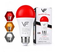 VERLSA Bombilla (3 En 1) E27 - Luz Roja Nocturna Melatonina 630nm + Ámbar 1600K + Neutra 4000K - 3 Tonalidades Flicker-Free, Sin Luz Azul, Bombilla Roja LED Para Dormir (Rosca E27 / 1 Unidad)