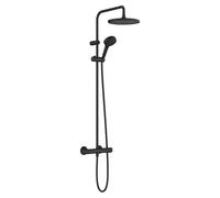 Hansgrohe Conjunto ducha Vernis Blend Showerpipe 240 termostato rociador efecto lluvia negro mate