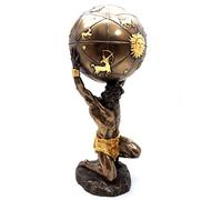 Veronese Atlas Titan de la Sphère céleste Grec Dieu Statue Sculpture Figure Finition Bronze 12,8 ΄ ΄