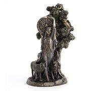 Veronese Design Arianrhod - Estatua de Resina fundida en frío con Acabado de Bronce Antiguo de Arianrhod de 9.5 Pulgadas