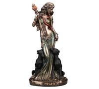 Veronese Design Escultura de Resina fundida en frío con Acabado de Bronce de 6 1/8 Pulgadas de Hécate