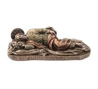 Veronese Design Escultura de San José durmiendo de 6 1/4 pulgadas con acabado de bronce de resina fundida en frío