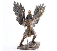 Veronese Design Escultura egipcia de 10 3/8 pulgadas de resina fundida en frío con acabado de bronce antiguo