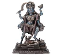 Veronese Design Estatua de la Diosa hindú Kali de pie sobre el Señor Shiva