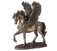 Veronese Design Estatua de Resina fundida en frío de 10 5/8 Pulgadas, diseño de Caballo Alado de Pegaso, Escultura Animal con Acabado de Bronce