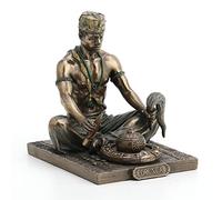 Veronese Design Estatua del dios africano de Orunla la Orisha de la Sabiduría de la Sabiduría de 5 1/8 pulgadas de alto, resina fundida en frío, acabado de bronce antiguo