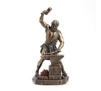 Veronese Design Hefesto - Estatua Griega del Dios del Fuego y forja con Acabado de Bronce