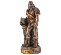 Veronese - Figura en miniatura de dios germánico, color bronce pintado a mano