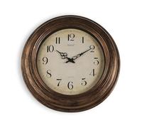 Versa Reloj de Pared Antique Dorado Plástico 4,5 x 51 x 51 cm