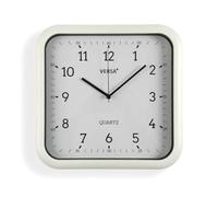 Versa Reloj de Pared Blanco Plástico Cuarzo 3,5 x 28,5 x 29,5 cm