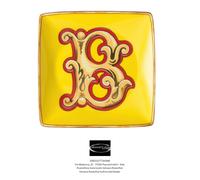 Versace Rosenthal - Holiday Alphabet - B - Tazón Cuadrado Plano 12 X 12