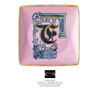 Versace Rosenthal - Holiday Alphabet - F - Tazón Cuadrado Plano 12 X 12